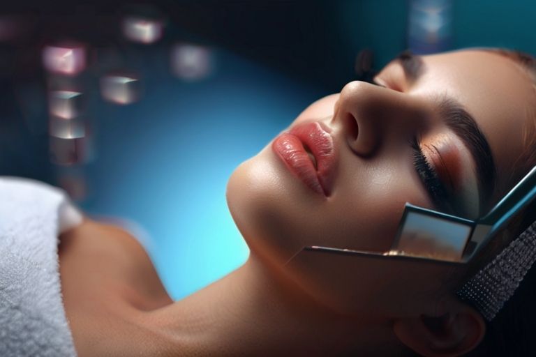 Image showcasing a variety of aesthetic services, including lip treatments, brow enhancements, permanent makeup, and other professional beauty treatments, highlighting the comprehensive offerings of the salon's aesthetic department.