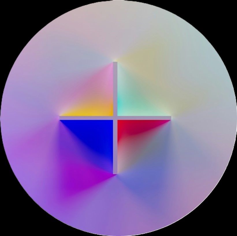 A circle with a cross in the middle of it add more clients