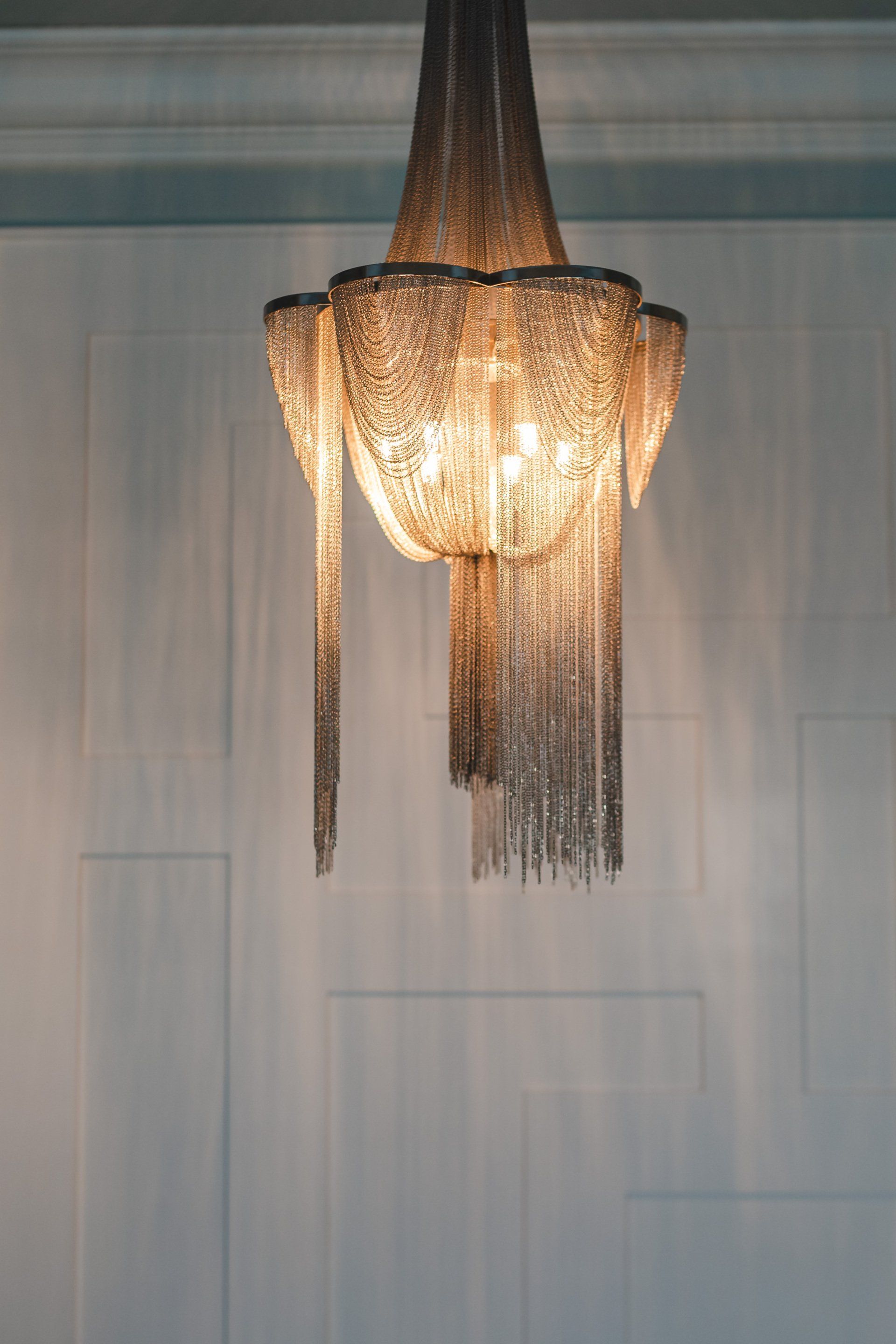 Image of custom light fixture designed by Ivy Glore