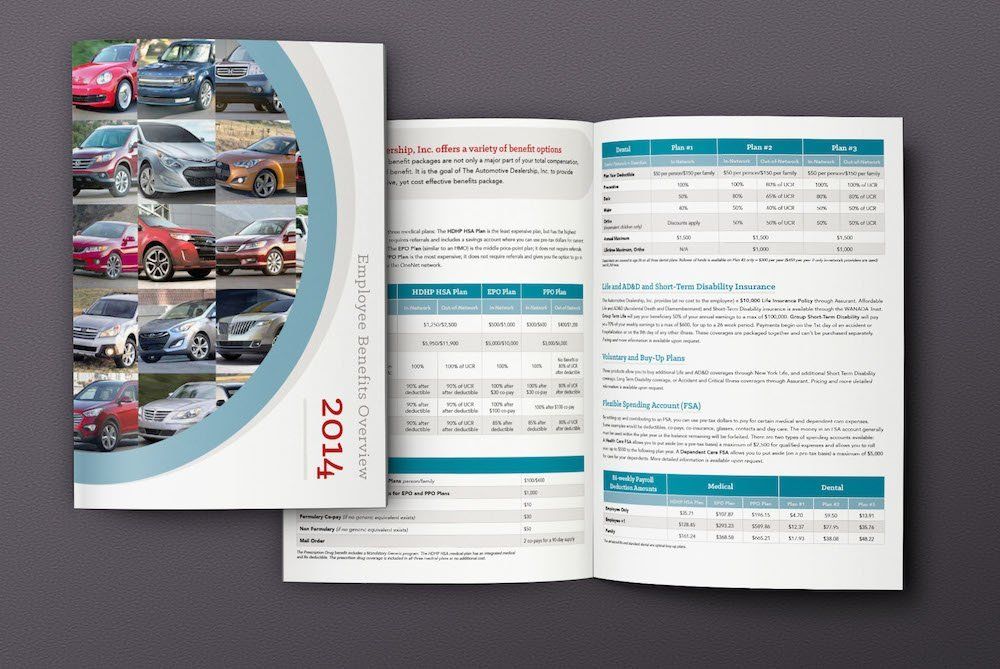 A book is open to a page that says 2014 on it