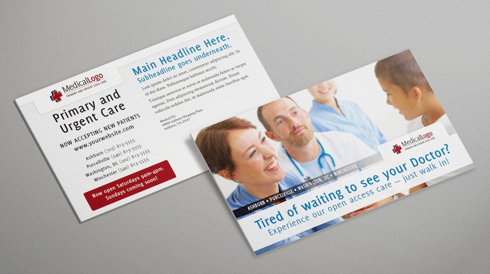 A couple of cards with a picture of a doctor and nurse on them.