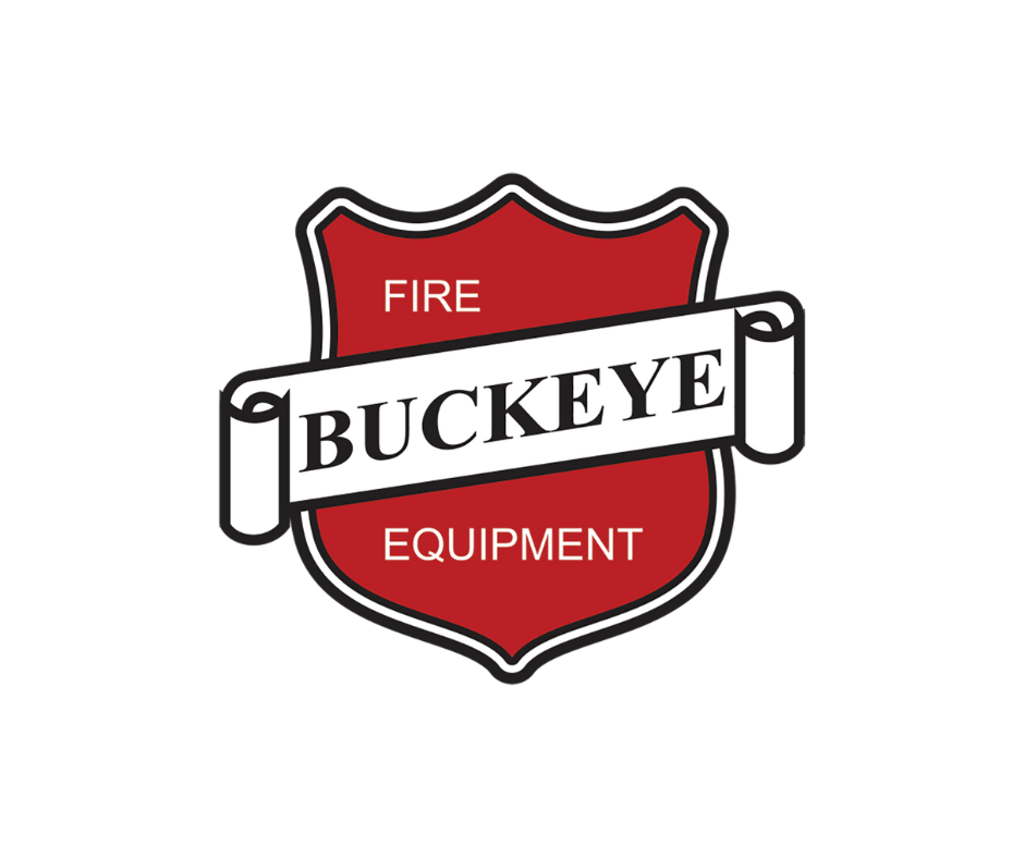 Logotipo de equipo contra incendios Buckeye sobre un fondo blanco
