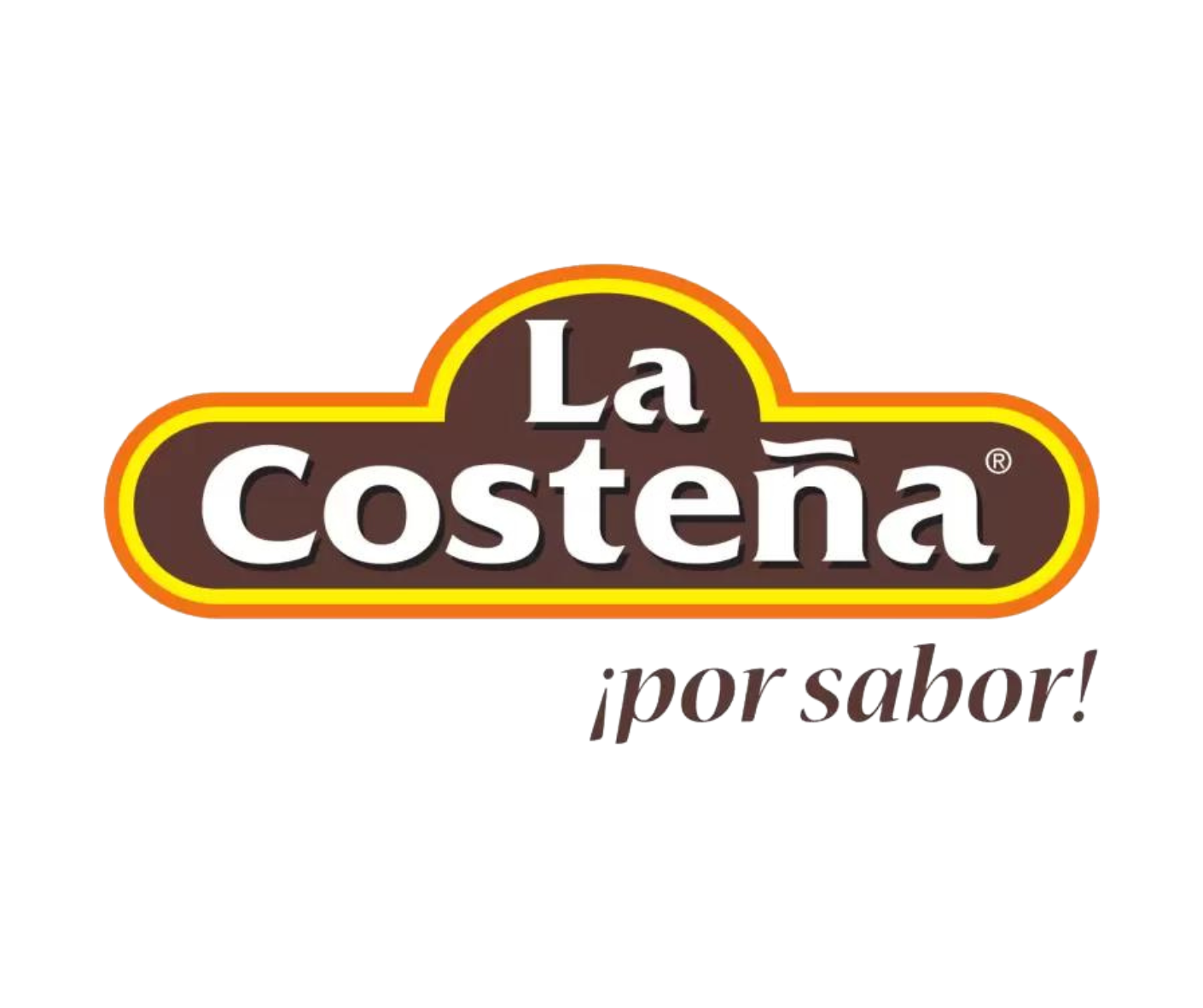A logo for la costeña por sabor on a white background