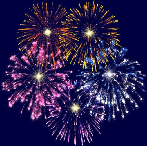 marling school fireworks clipart