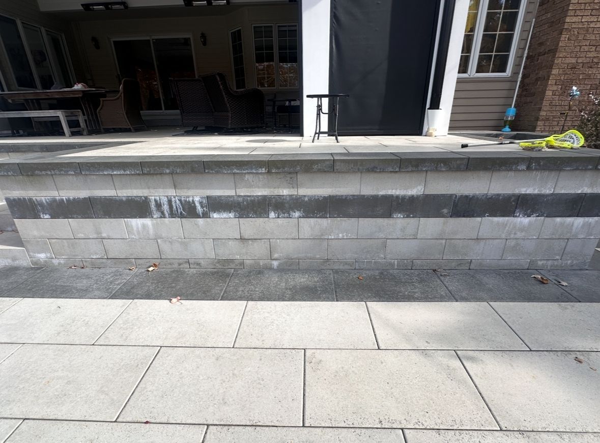 Efflorescence on stone in Nashville, TN