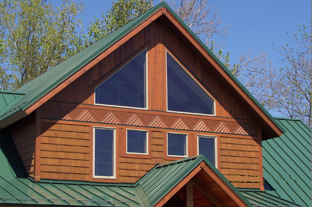 Rooftop View with Windows — Log Homes in  Wauseon, OH