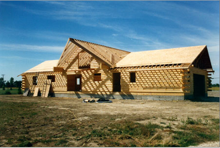 Constructing New Log House — Log Homes in  Wauseon, OH