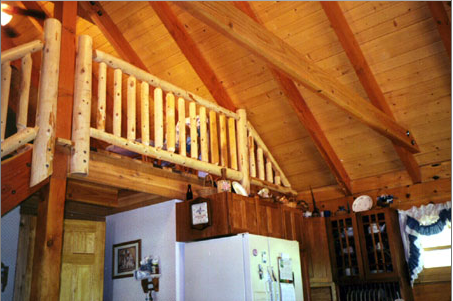 House Railing for 2nd Floor — Log Homes in  Wauseon, OH