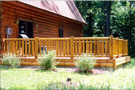 Terrace House Railings  — Log Homes Renovations, Repairs and Additions in Wauseon, OH
