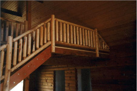 Stairs Railing — Log Homes Renovations, Repairs and Additions in Wauseon, OH