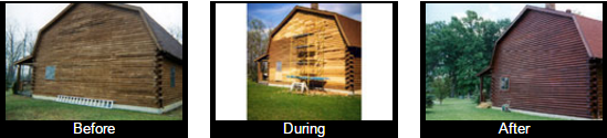 Side of the Log House Renovation — Log Homes Renovations, Repairs and Additions in Wauseon, OH