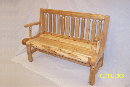 Rustic Cedar Bench — Rustic Furniture in  Wauseon, OH