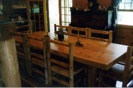Rustic Cedar Table with 8 Chairs — Rustic Furniture in  Wauseon, OH