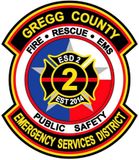 A logo forGregg county fire rescue and ems