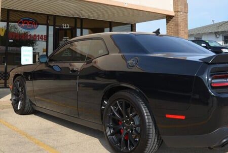Window Professional Tint — Window Professional Tint of Black Car in Lewisville, Texas