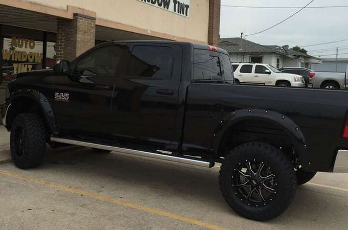 Window Tinting Car — Window Tinting Black Car Truck in Lewisville, Texas