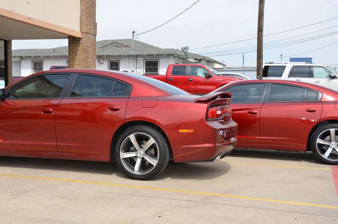 Car Shop Window Tint — Red Car Window Tint in Lewisville, Texas