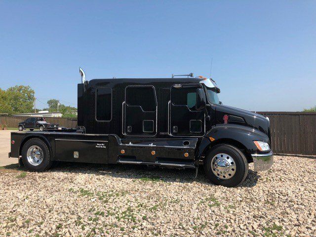 Window Tint Shop — Window Tint Shop of a Black Semi in Lewisville, Texas