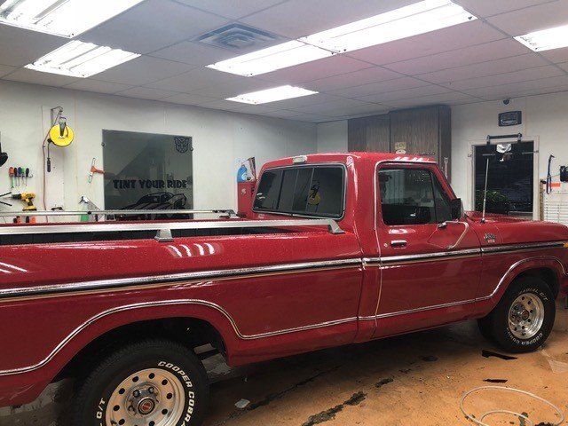 Film Truck Window — Film of a Red Truck Window in Lewisville, Texas
