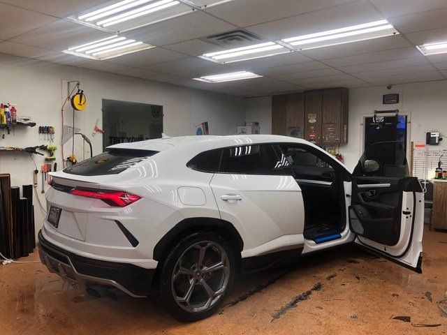 Window Film — Window Film of a White Car in Lewisville, Texas