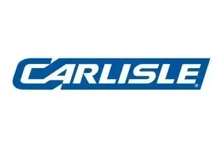 The carlisle logo is blue and white on a white background.