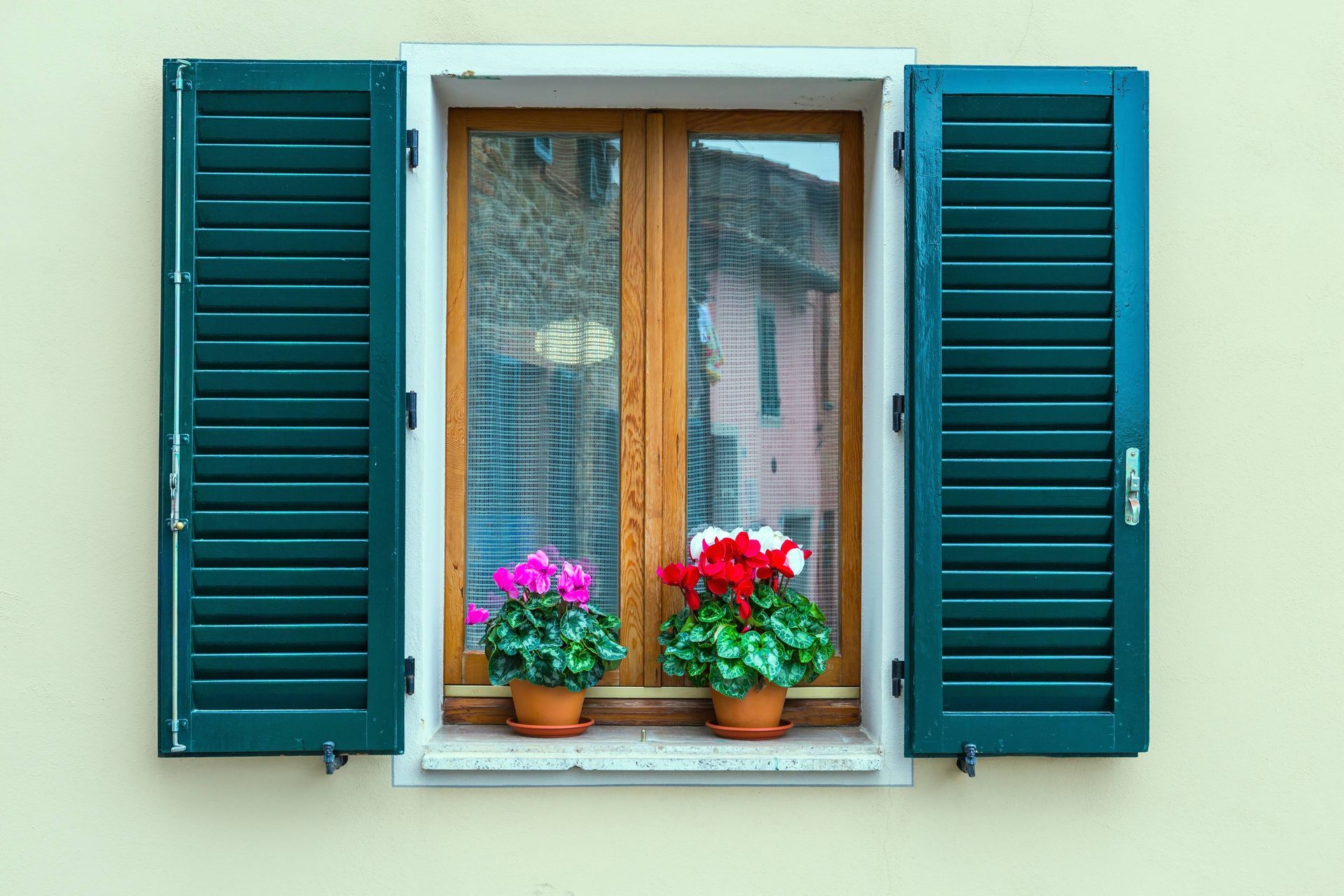Exterior shutters on a home near Greenville, South Carolina (SC)
