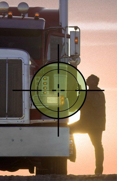 Trucker in the crosshairs