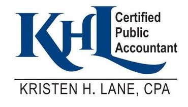A certified public accountant logo for kristen h. lane cpa