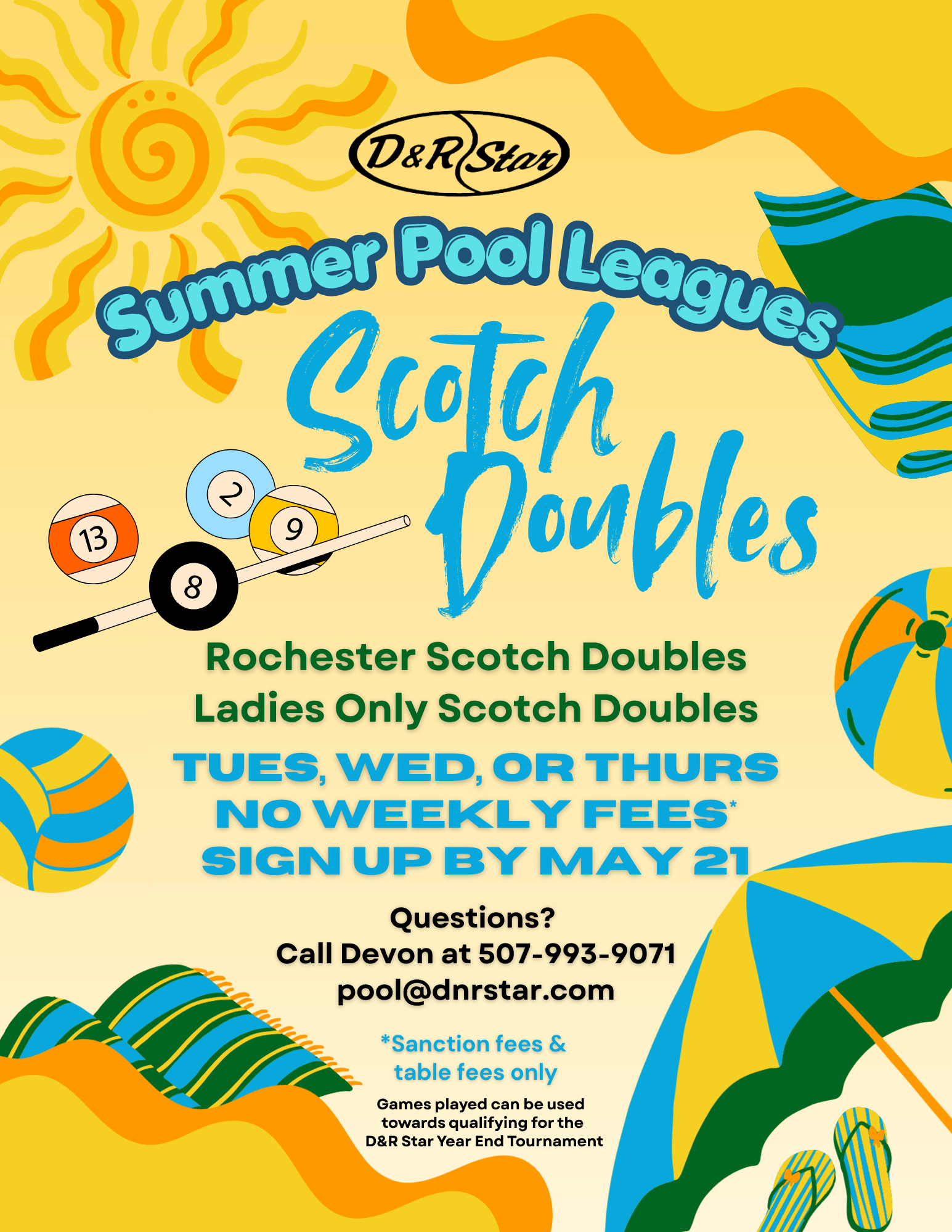 2026 D&R Star Summer Scotch Doubles Leagues