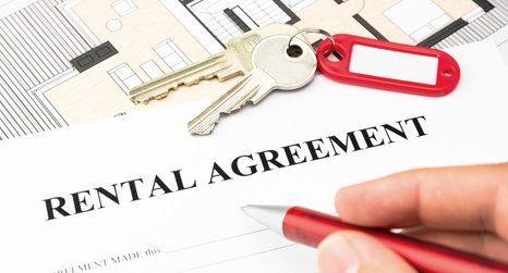 rental agreement and a keys
