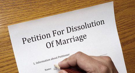Petition for dissolution of marriage form 