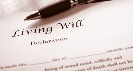 Living will declaration form 