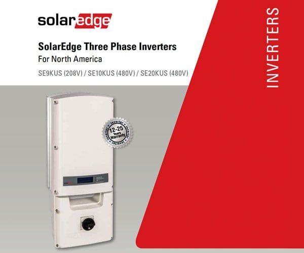 A brochure for solaredge three phase inverters for north america