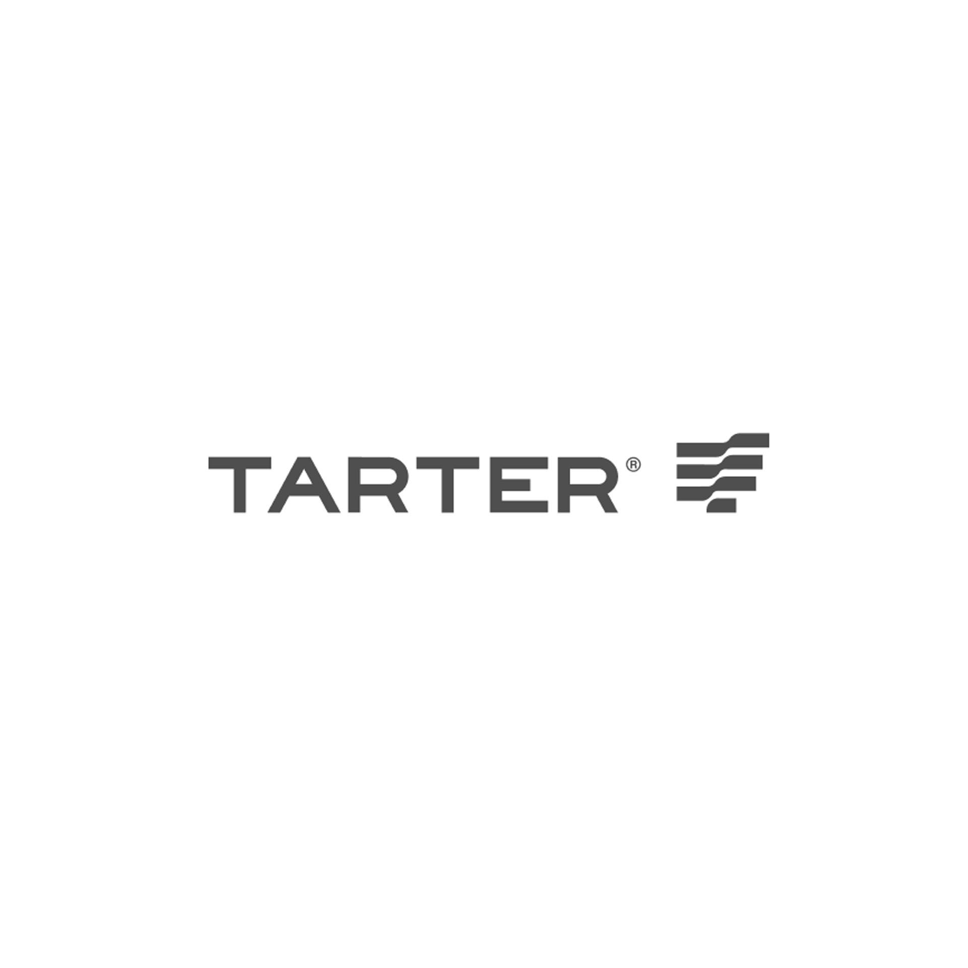 A logo for a company called tarter on a white background.
