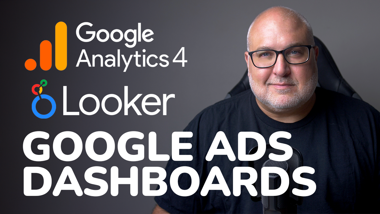 Thumbnail for video about PPC dashboards in Looker Studio