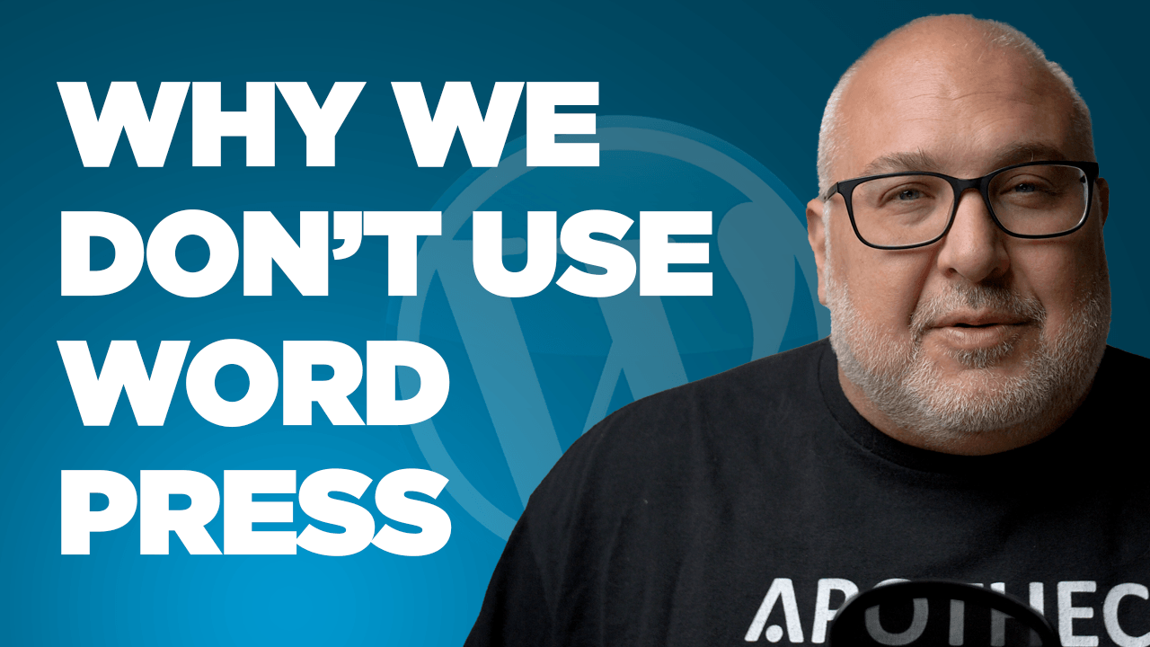 We don't recommend WordPress
