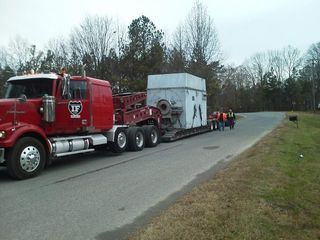 Industrial Rigging Company — Long Red Truck in Monroe, NC