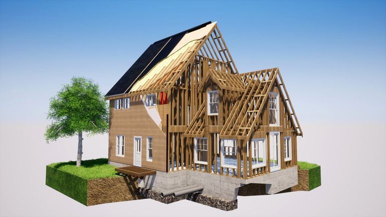 progetto di una casa in legno