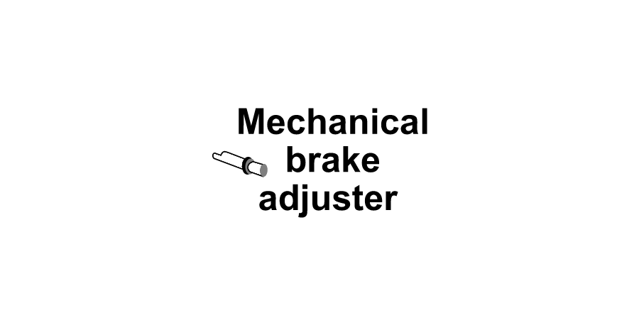 A picture of a mechanical brake adjuster on a white background.