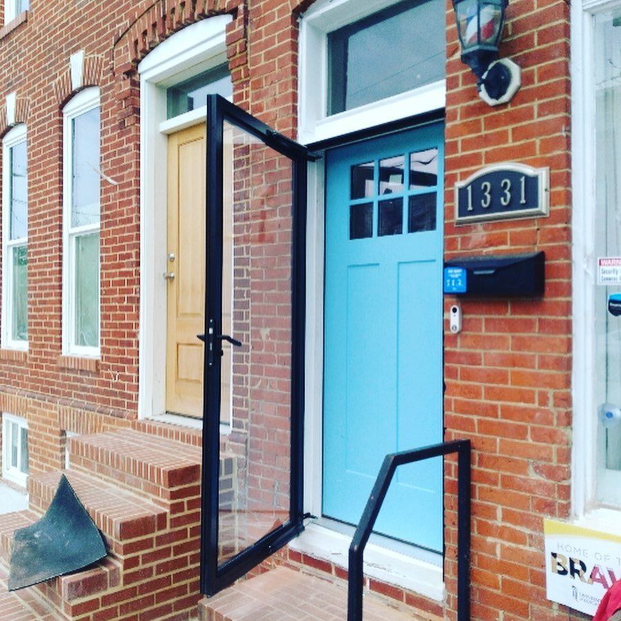 A blue door with the number 1331 on it