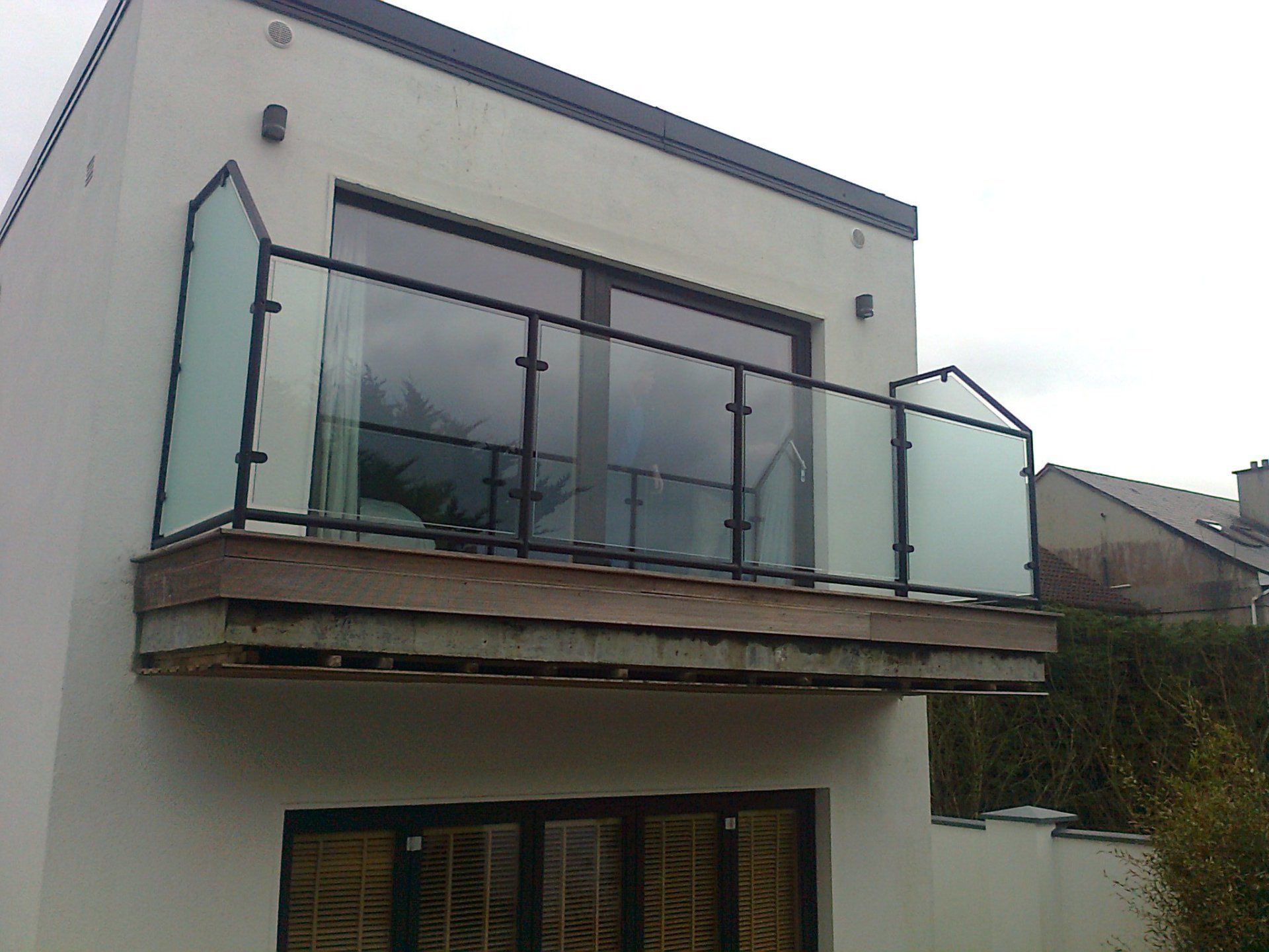Balcony with Frosted Glass