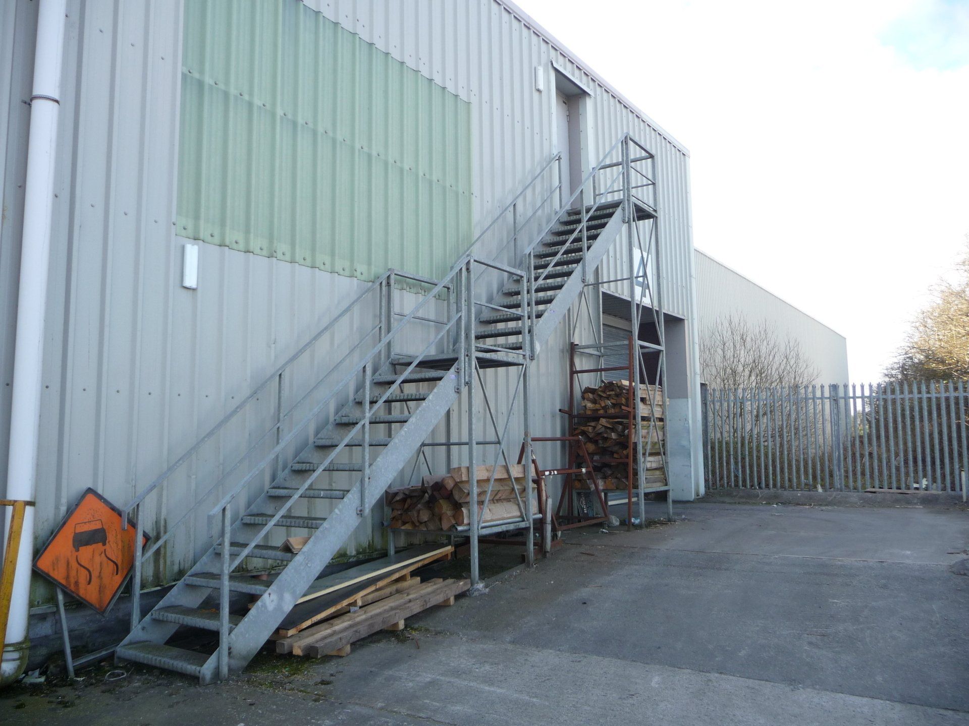 Galvanised Industrial Stairs