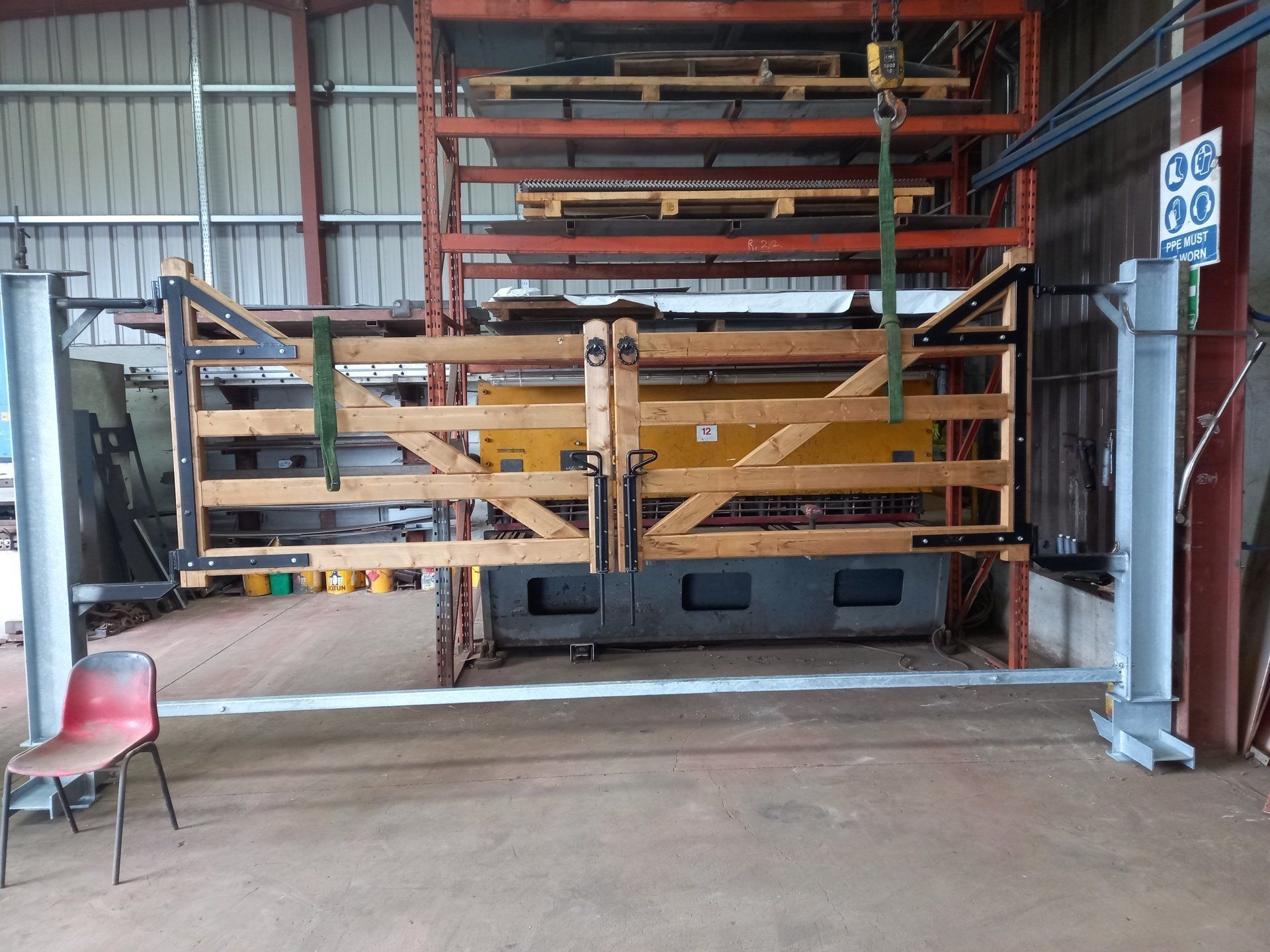 Framework for Timber Gate