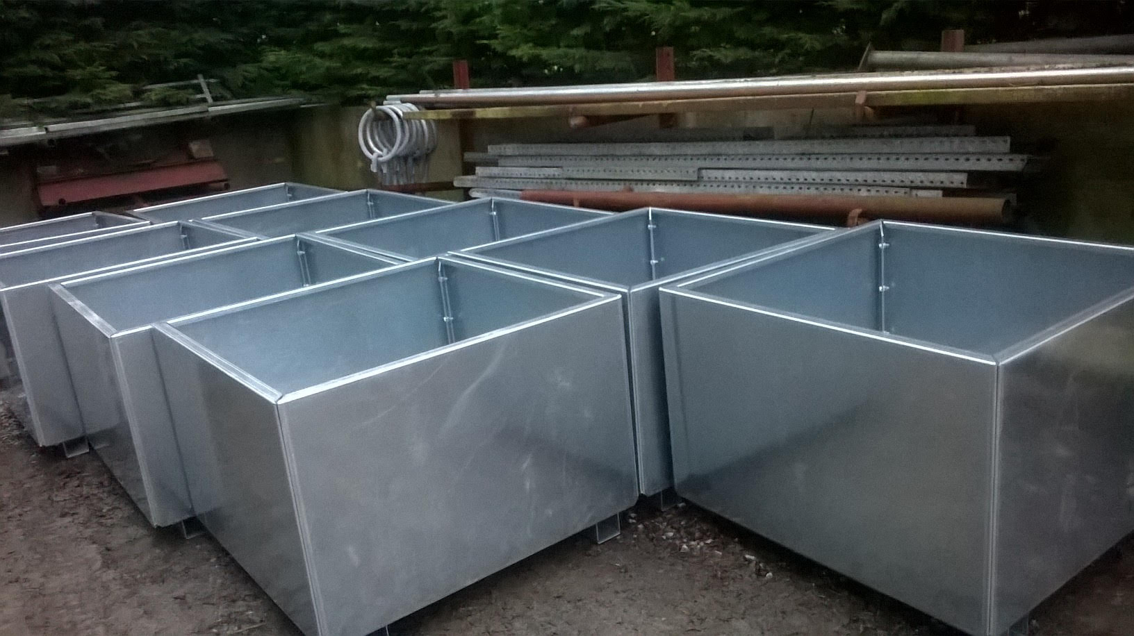 Industrial Flower Boxes