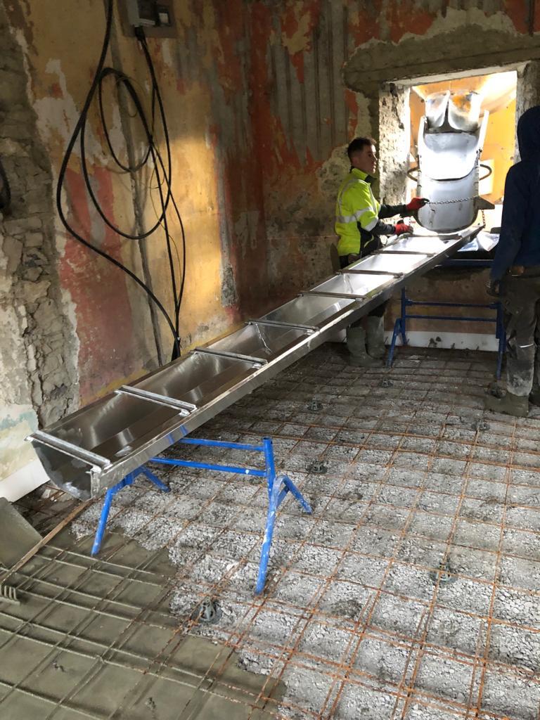 Aluminium Concrete Chute