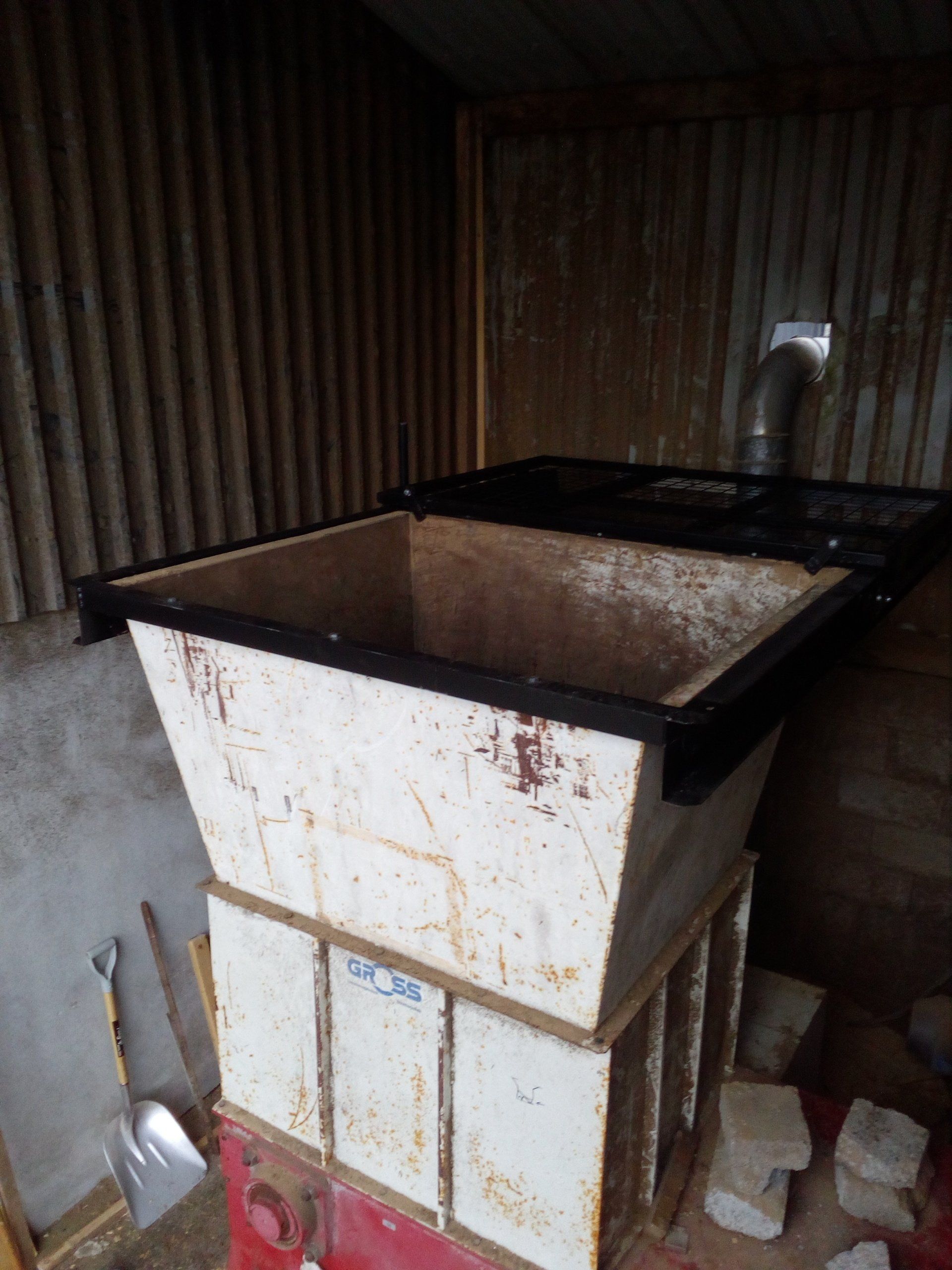 Shredder Sliding Safety Gate Open