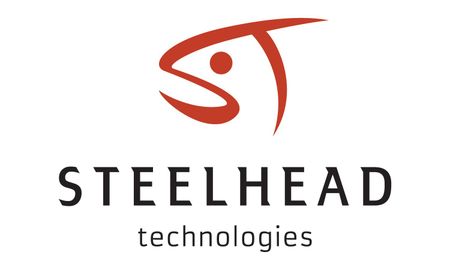 The Steelhead Technologies logo features a stylized orange fish icon above the company name in black text.