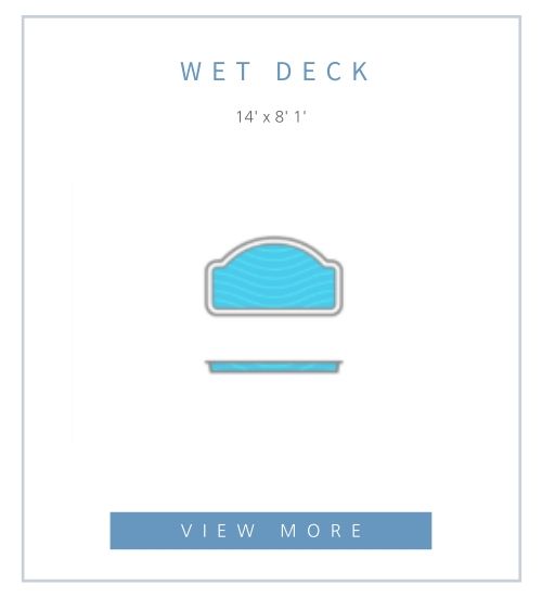 A graphic titled WET DECK, 14' x 8' 1
