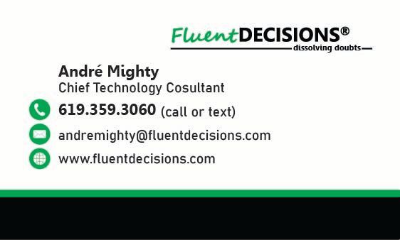 Fluent Decisions – Private Technology Advisory - Phone Number 858-227-0333