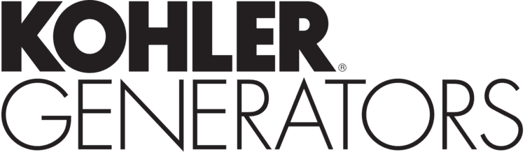 A black and white logo for kohler generators